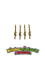 LEGO 4 x Waffe Schwert Pearl Gold Minifigure Weapon Sword Katana Dragon 93055