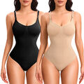 Body Shaper Damen Shapewear Bauchweg Stark Formend Miederbody Tanga Bodysuit DE