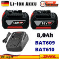 Für Bosch Ersatz Akku GBA 18V 8AH BAT609 18Volt BAT618 BAT620 GSR GSB GBH DE