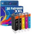 30 Patronen XXL für Canon Pixma IP 7240 IP 7250 IP 8720 PGI-550 XL CLI-551 XL