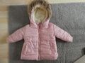 ERGEE flauschige Baby Winterjacke, Kapuze, Rosa, Gr. 68, TOP! wie NEU