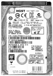 FESTPLATTE HITACHI HGST HTS725032A7E630 320GB SATA III 7200U/min 32MB 2.5'' Zoll