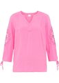 Spitzenbluse Gr. 36 Flamingopink Damentop Shirt Tunika Bluse Neu*