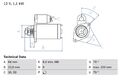 BOSCH Anlasser Starter 0 986 021 240 +117.11€ Pfand M8x1.25 für OPEL COMBO Tour