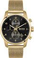 BOSS Herrenarmbanduhr Chronograph SKYMASTER 1513838 Edelstahl 44mm B-WARE