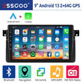 Android 13 Autoradio Apple Carplay GPS RDS WiFi Für BMW 3er E46 M3 Rover 75 MGZT