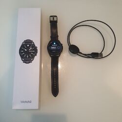 Samsung Galaxy Watch 3 SM-R840 Mystic schwarz 45mm Bluetooth Smartwatch. Wie NEU