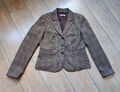 More & More Damen Blazer braun kariert Gr. 40