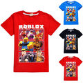 Kinder Jungen Mädchen Roblox Druck Kurzarm T-Shirt Sommer Casual Unisex Tee Tops