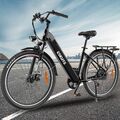 28'' Elektrofahrrad eBike Citybike 36V20AH Akku bis 120km 7 Gänge E-MTB Schwarz