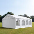 5x8m XXL PVC Partyzelt Bierzelt Zelt Gartenzelt Festzelt Pavillon weiß NEU