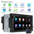 CAM+Doppel Din 7" IPS Android 13 Autoradio GPS Navi Navigation Apple CarPlay DAB