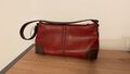 Nine West Handtasche Leder rot braun wie neu aus USA