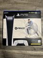 Sony PS5 Digital Edition EA SPORTS FIFA 23 Paket 825GB Spielekonsole - Weiß