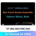 15" LCD Bildschirm Full Display Assembly für Apple Macbook Air A2941 M2 2023 EMC8301