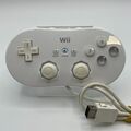 Nintendo Wii Classic Controller Pro offizielle RVL-005 Weiß GEREINIGT & GETESTET