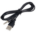 USB auf AUX Klinkenstecker Stecker MP3 PC 3,5 Kopfhörer Anschluß Audio 1,5m NEU