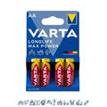 400 x Varta Longlife Max Power / Max Tech 4706 AA Mignon LR6 1,5V - 100 x 4er