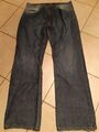 Jeans lang Herren, gerades weites Bein, Denim, blau, Gr. 36/L 34, Blend