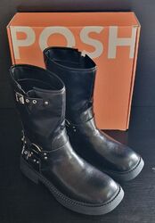 👢Bikerboots Stiefelette von POSH by Poelmann ⭐️ Gr. 41 ⭐️ NP 59,99 ⭐️Ungetragen