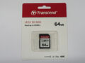 Transcend SDXC 64GB Karte Class 10  Neuware 64 GB SDXC UHS I Speicherkarte 