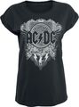 ACDC T-Shirt Damen Black Ice schwarz Band-Merch, Bands