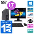 PC DELL T1700 SFF Bildschirm 19 " Intel i7-4790 RAM 32Go SSD 480Go Windows 10