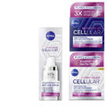 3tlg Nivea Cellular Pures Hyaluron Tag LSF30 + Nacht + Anti-Age Serum & Band