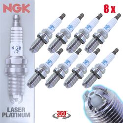 8x (8 Stück) NGK Zündkerze LASER PLATINUM Premium 4 Elektrode für AUDI A6 A8 BMW