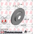 2x ZIMMERMANN Bremsscheibe 540.5310.20 für SUZUKI