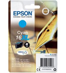 Original XL Epson Druckerpatrone T-16 Cyan blau WorkForce WF 2540WF T-16XL