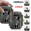 2XCampark mini 36MP Wildkamera Überwachungskamera 2K HD Jagdkamera Fotofalle