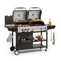 Gasgrill Barbecue Garten Grillwagen BBQ 3 Brenner SNAP-Jet  8,5 kW Edelstahl