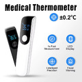 Weißes Digital Fieberthermometer Infrarot Kontaktlos Baby Erwachsene Silent