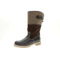 Tamaris Stiefel Stiefelette Boots Warmfutter Leder Braun Damen Schuhe Gr. 40