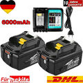 2X 6000mAh 18V Akku Für Makita BL1850 BL1830 LXT BL1860B Led Anzeige / Ladegerät