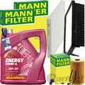 MANN INSPEKTIONSPAKET+MANNOL 5W-30 MOTORÖL passend für HYUNDAI ix20 JC KIA CRDi