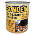 BONDEX 3in1 Holzlasur für Aussen 750ml Holzschutzlasur Langzeitschutz FARBWAHL