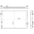 Kühler Motorkühlung Mahle CR 1049 000S Behr für Bmw