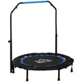 102 cm Fitness-Trampolin Faltbares Mini-Trampolin mit Haltegriff, Schwarz