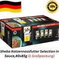 Sheba Katzennassfutter Selection in Sauce,40x85g (1 Großpackung)