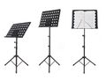 150cm Notenständer Schwarz Orchesterpult Notenstativ Metall Notenpult Lochblech