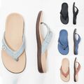 Flip Flops Sandalen Sommer Strandschuhe Tanga Zuhause Bogenstütze Damen