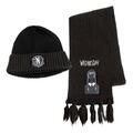 Wednesday Beanie & Schal Set Nevermore