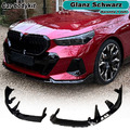 Glanz Schwarz Frontlippe Stoßstangen Spoiler Splitter Für BMW 5er I5 G60 2024 