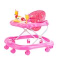 Lauflernhilfe Babywalker mit Spielset Lauflernwagen Gehfrei Baby Kinder Rosa