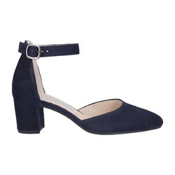 Gabor Peeptoes & Slingpumps 340.16, Rauleder, Blau, Damen