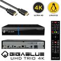 GigaBlue UHD Trio 4K DVB-S2X DVB-C/T2 Combo Sat-Receiver WLAN Team Blue 