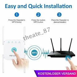 1200M WLAN Repeater Router Range Extender Wireless Signal Verstärker Booster DHL