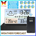 Funk Wetterstation mit Außensensor Hygrometer Thermometer Wecker Uhr Farbdisplay